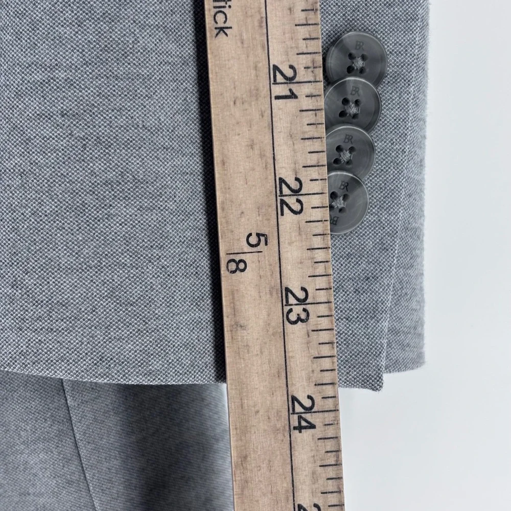 Banana Republic Blazer Mens 38S Grey Tailored Fit Stretch Business Sport Coat